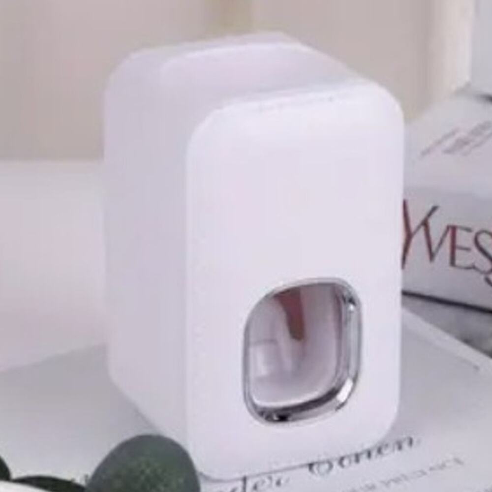 Wall Mounted White Plastic Toothpaste Squeezer/Dispenser for Shower/Bathroom GUC